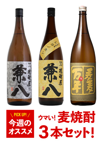兼八 麦焼酎 25度 やすかろ 1800ml 四ッ谷酒造
