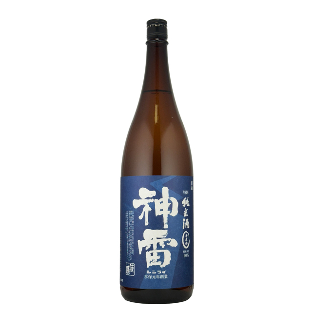 神雷(しんらい) 特別純米 千本錦(せんぼんにしき) 青ラベル