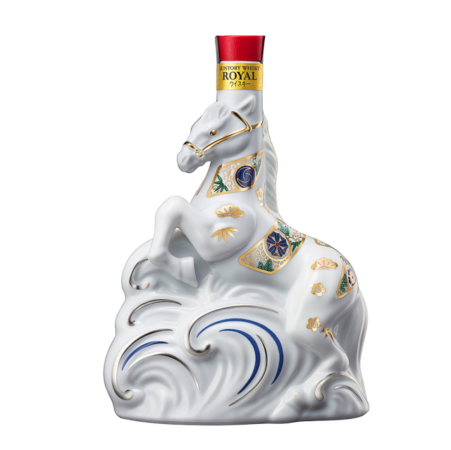 干支ボトル 辰歳 600ml SUNTORY  国産 ウイスキー 古酒 サントリー ウイスキーローヤル 辰歳ボトル 600ml 壺入 限定品 干支