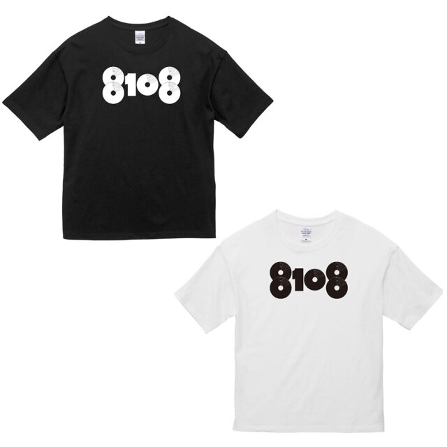 8108Tシャツ（黒・白）サイズ S／M／L