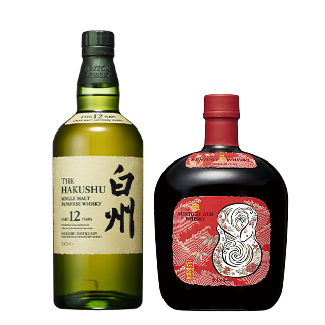 ウィスキー飲み比べセット（オールド干支ラベル〈巳歳〉　700ml×1本、白州　12年　700ml×1本）