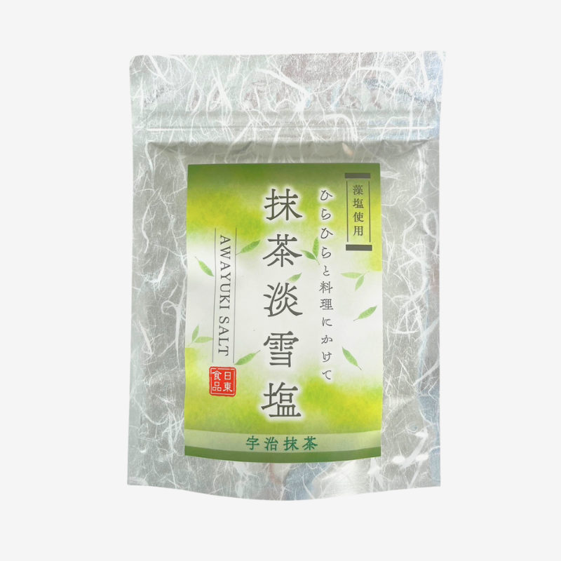 抹茶藻塩（まっちゃもしお） 淡雪塩（あわゆきしお）　15g
