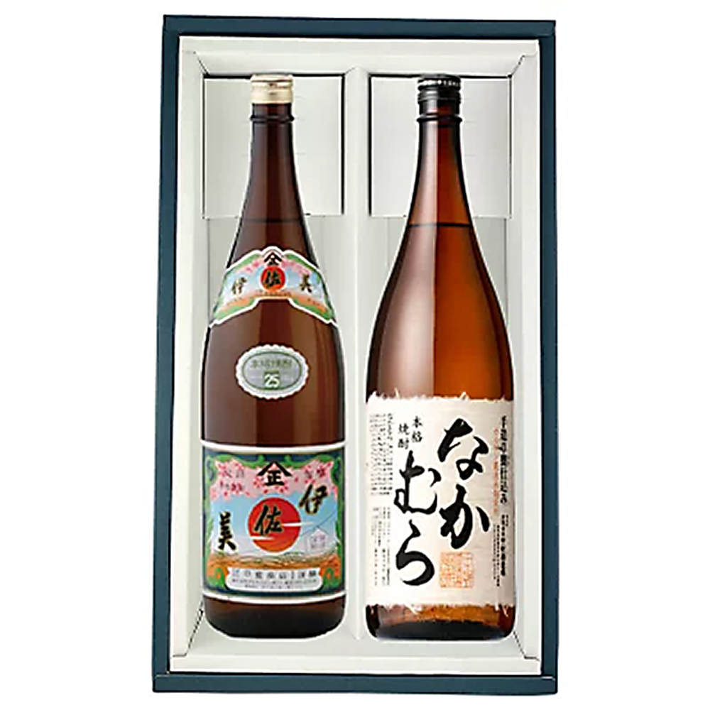 伊佐美・なかむら（伊佐美　芋焼酎25°　1800ml×1本、なかむら　芋焼酎25°　1800ml×1本）　ギフト箱入り