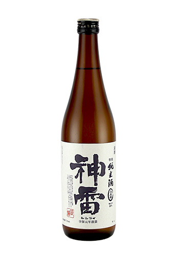 神雷(しんらい)　特別純米　八反錦(はったんにしき)　720ml