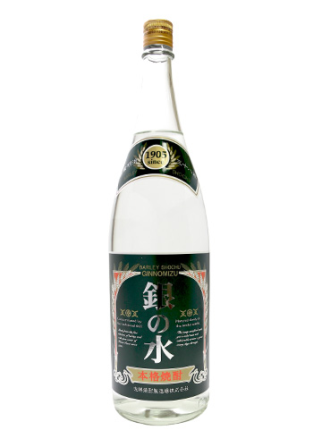 銀の水　白　麦焼酎25°　　1800ml