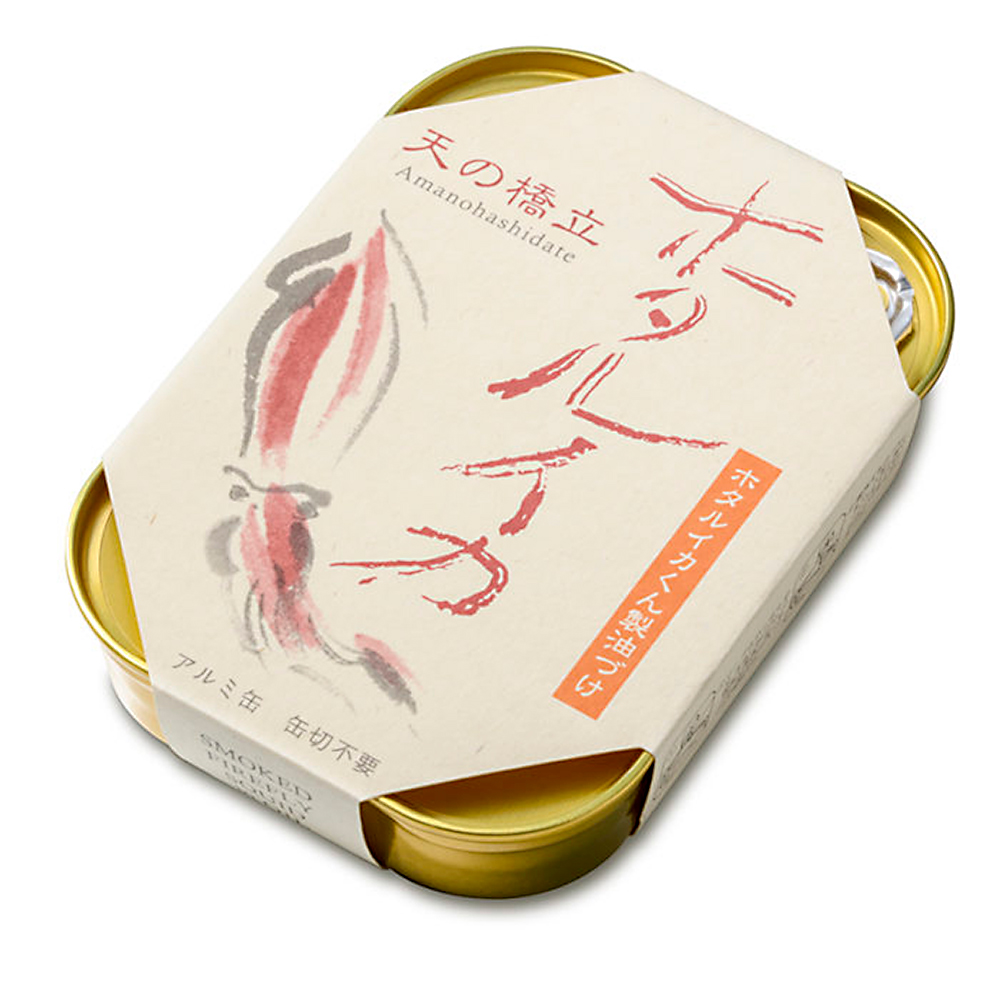 竹中缶詰 ほたるいか燻製油漬 95g