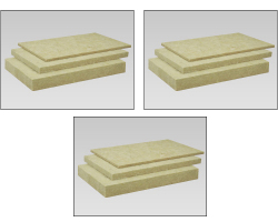 【３箱セット】ロックウール吸音・断熱材「MGボード 080 （クロスなし）」 【密度80ｋ　50×605×910mm　8枚入り】