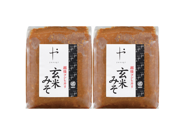 コシヒカリ玄米みそ 1kg×2