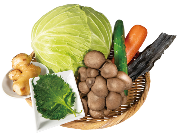 キャベツの重ね材料