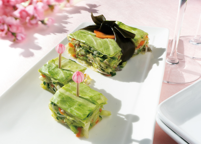 キャベツの重ねハーフ　イメージ