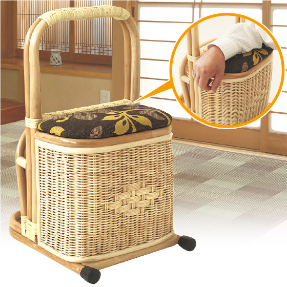 ラタン補助スタンド