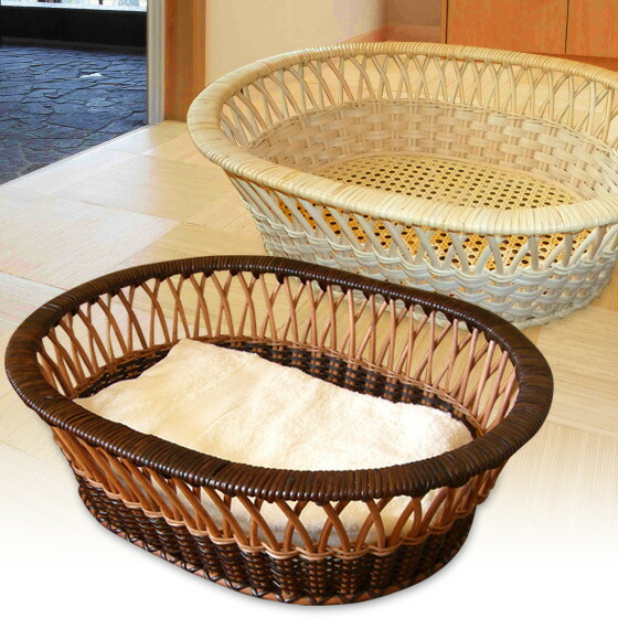 国産 籐脱衣かご