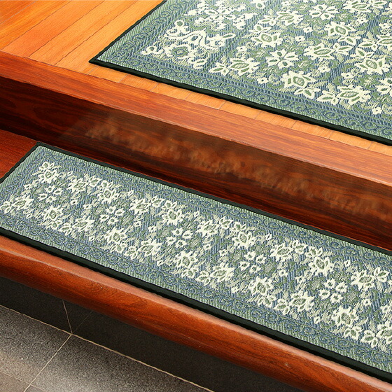 緑茶染三重織　国産い草 上がりかまち ガイア 30×150