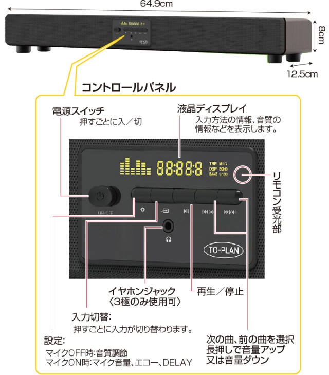 カラオケセット 家庭用 サウンドプロ TKMI-002 カラオケセット マイク