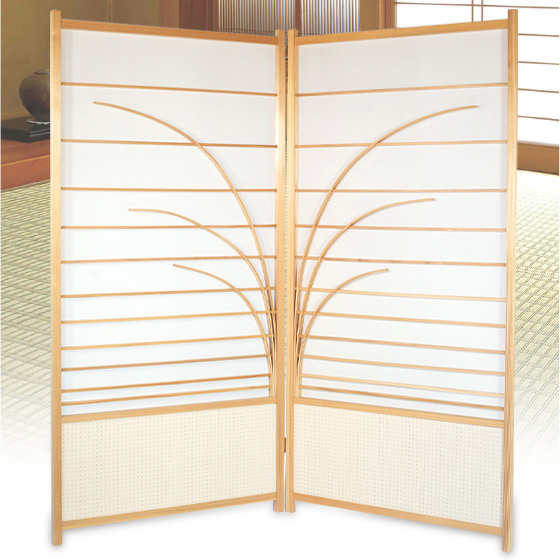 曲げ骨組子屏風