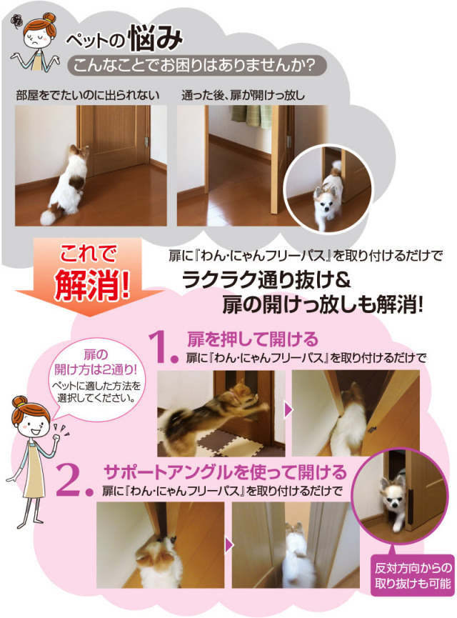 ペットドア わん にゃんフリーパス