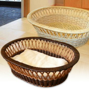 国産 籐脱衣かご