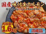 【冷蔵フレッシュ】国産味付生ホルモン（１．６ｋｇ）