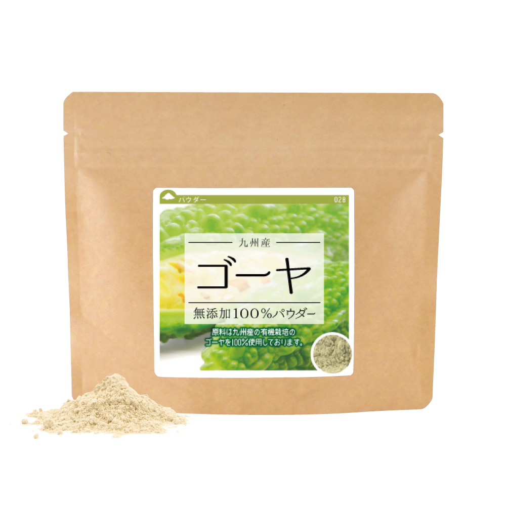 ゴーヤ(九州産)純度100%パウダー【40g】【サンプル】【ネコポス発送／代引・日時指定不可】