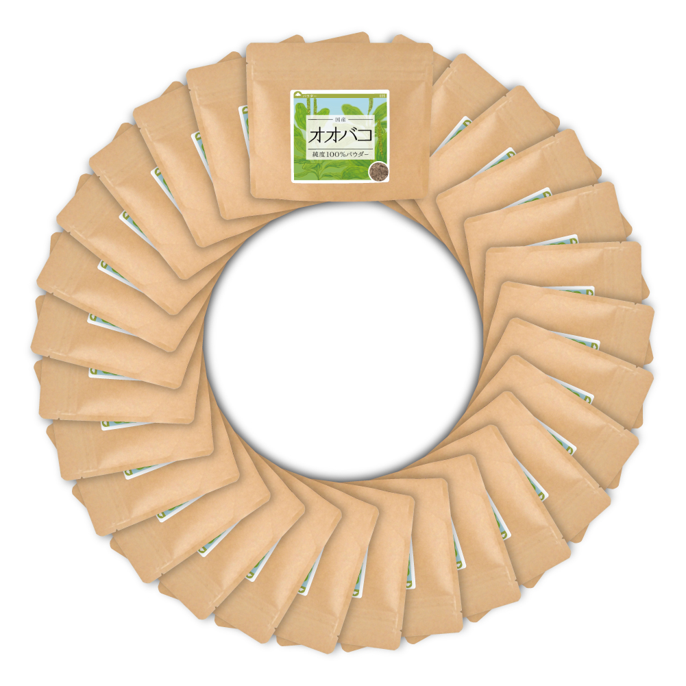 オオバコ(兵庫県・京都府産)純度100%パウダー【2800g(100g×28個)】