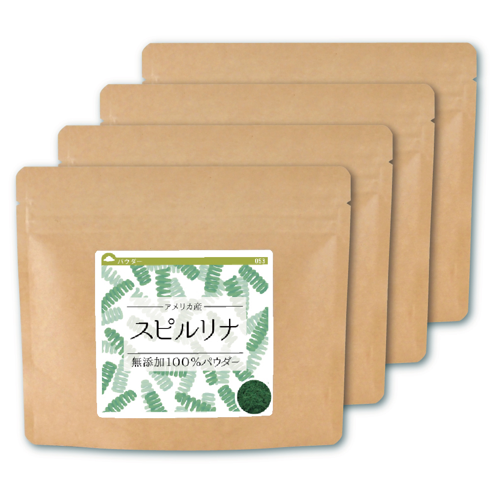 スピルリナ(アメリカ産)純度100%パウダー【360g(90g×4個)】