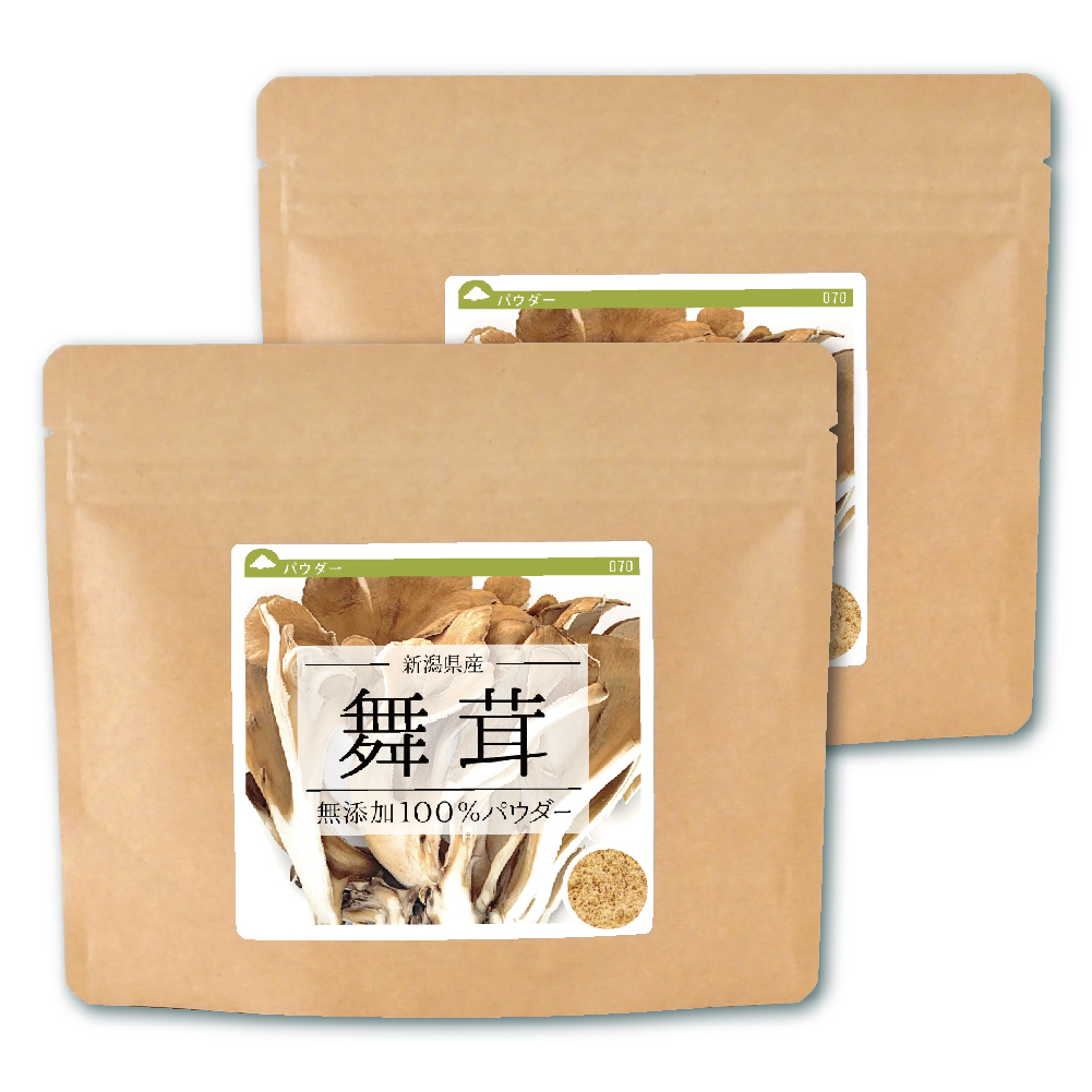 舞茸(新潟県産)純度100%パウダー【140g(70g×2個)】【ネコポス可】