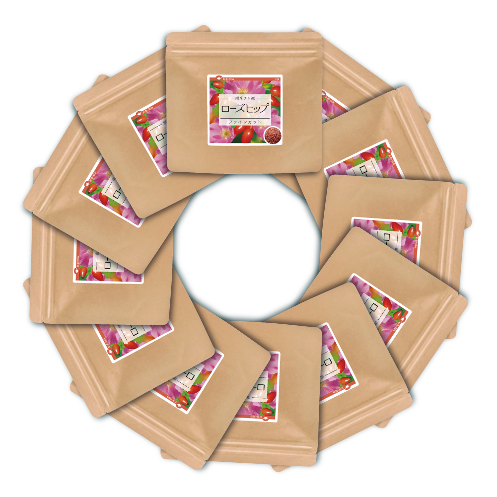 ローズヒップ(チリ産)100%ファインカット【2,400g(200g×12個)】