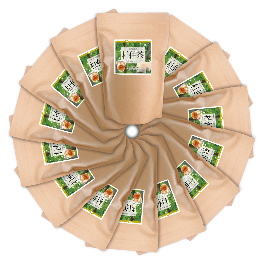 【在庫限り50％OFF賞味期限2025/11月末のため】杜仲茶ティーパック(兵庫県産)【2g×1960包】送料無料 140包×14個
