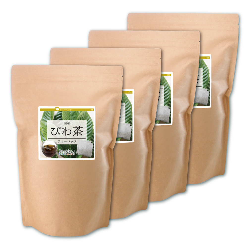 びわ茶ティーパック（国産）【2g×560包】送料無料 140包×4個