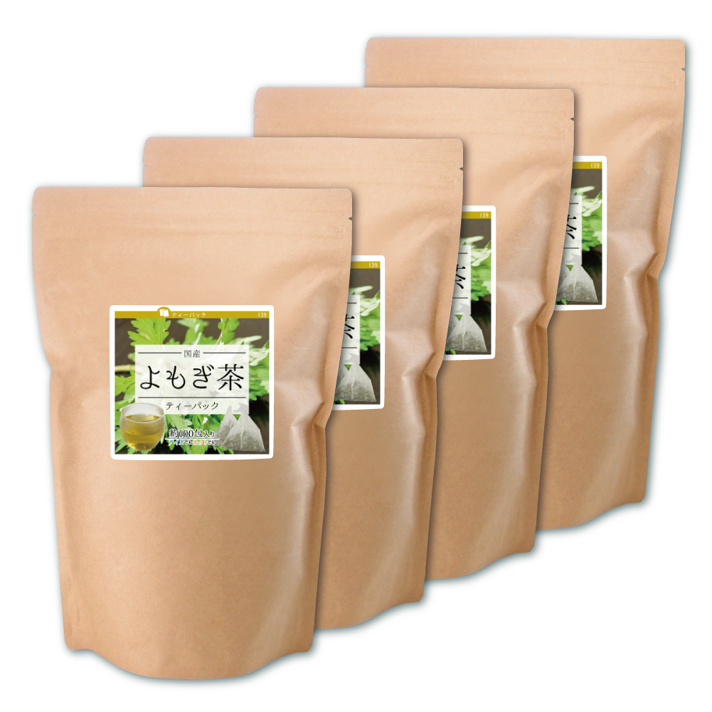ヨモギ茶ティーパック（国産）【3g×400包】送料無料 100包×4個