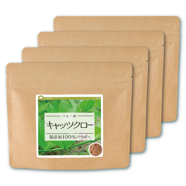 キャッツクロー(ペルー産)純度100%パウダー【320g(80g×4個)】