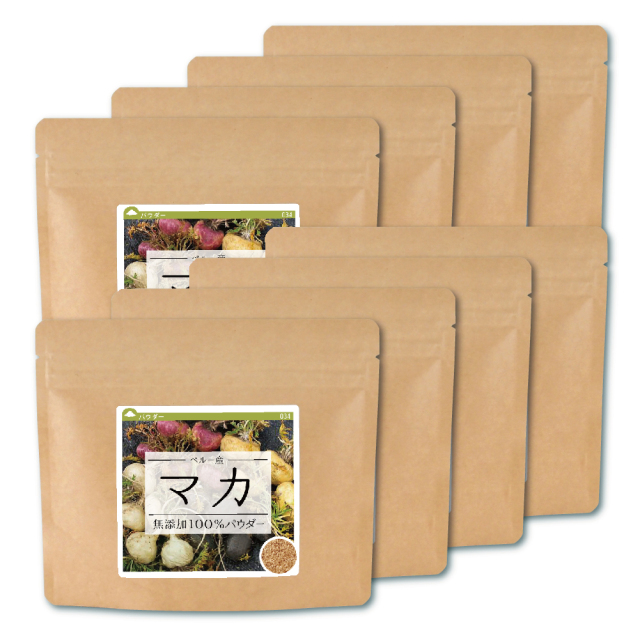 マカ(ペルー産)純度100%パウダー【800g（100g×8個）】