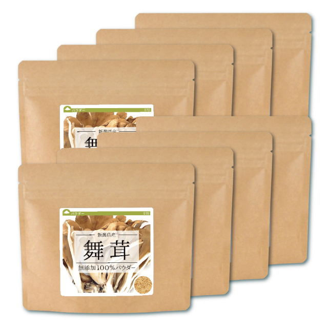 舞茸(新潟県産)純度100%パウダー【560g（70g×8個)】