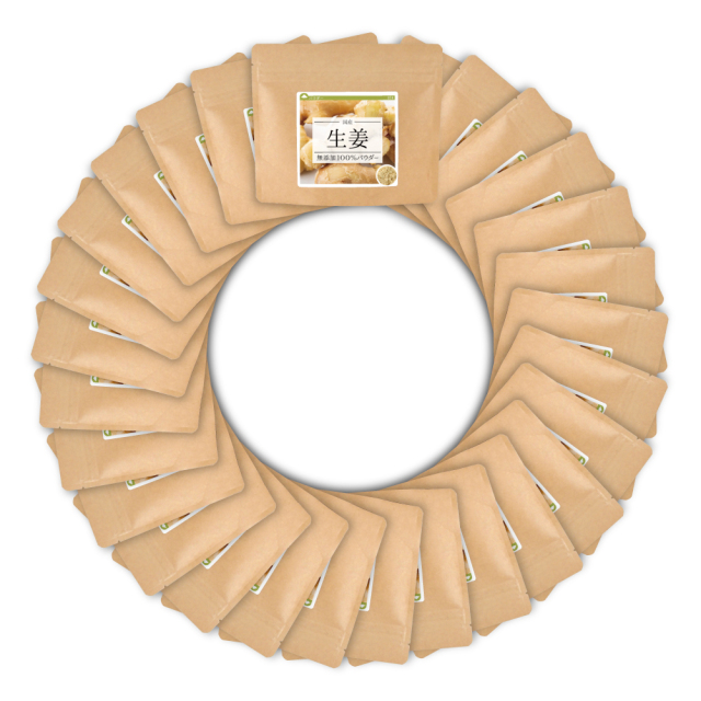 生姜(高知県産)純度100%パウダー【2,240g(80g×28個)】