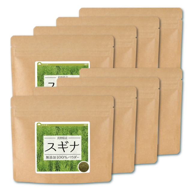 スギナ(長野県産)無添加100%パウダー【640g(80g×8個)】