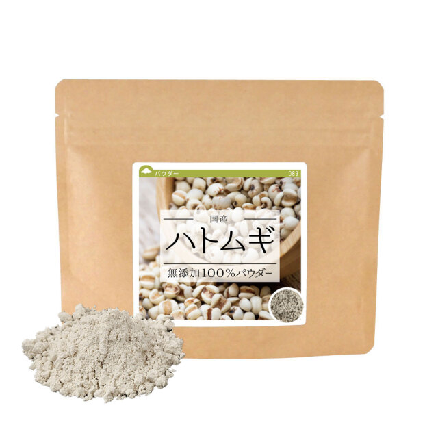 ハトムギ非焙煎(国産)純度100%パウダー【100g】 | 健康・野草茶