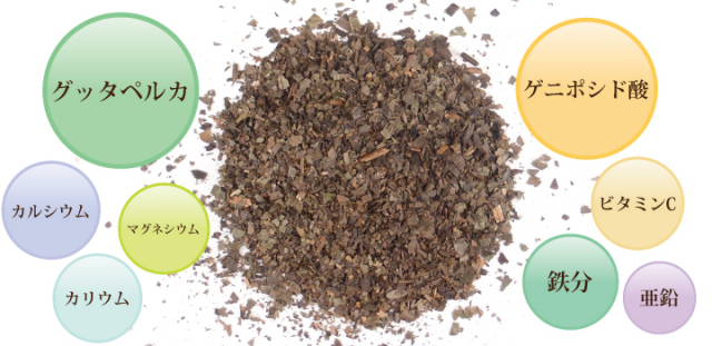 兵庫県産杜仲茶ティーパックの栄養成分