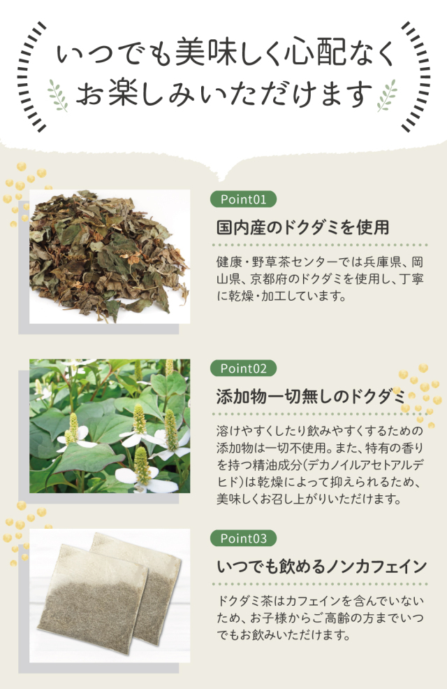 はぎ様】どくだみ茶小分けパック31個セット 10セット