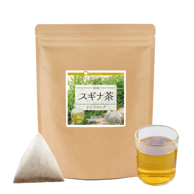 スギナ茶ティーパック（国産）【2g×30包】【ネコポス発送／代引・日時指定不可】