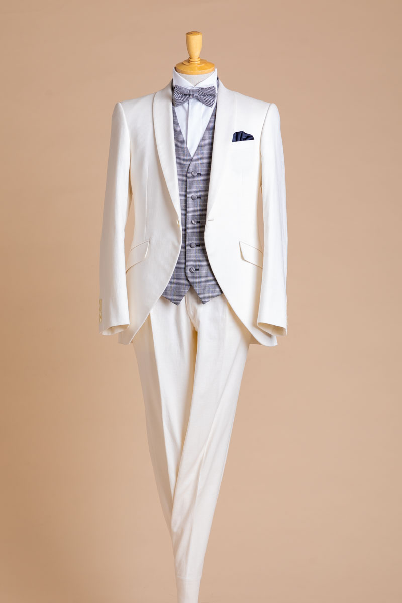 NOA3011_グレンチェック（ベスト＆タイ）