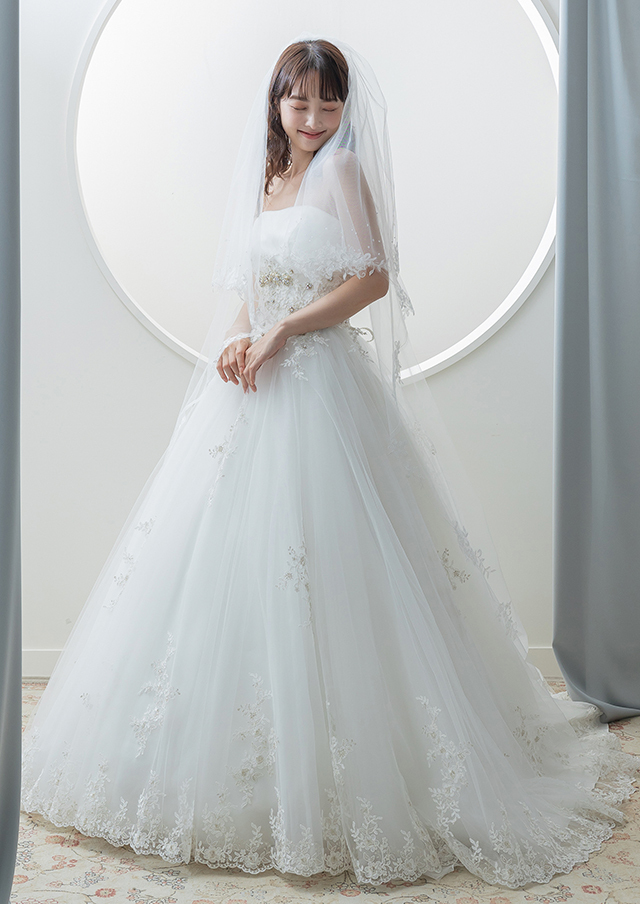 NOA0008_offwhite 【着用パニエ】NOA0002 Tunoah Wedding  