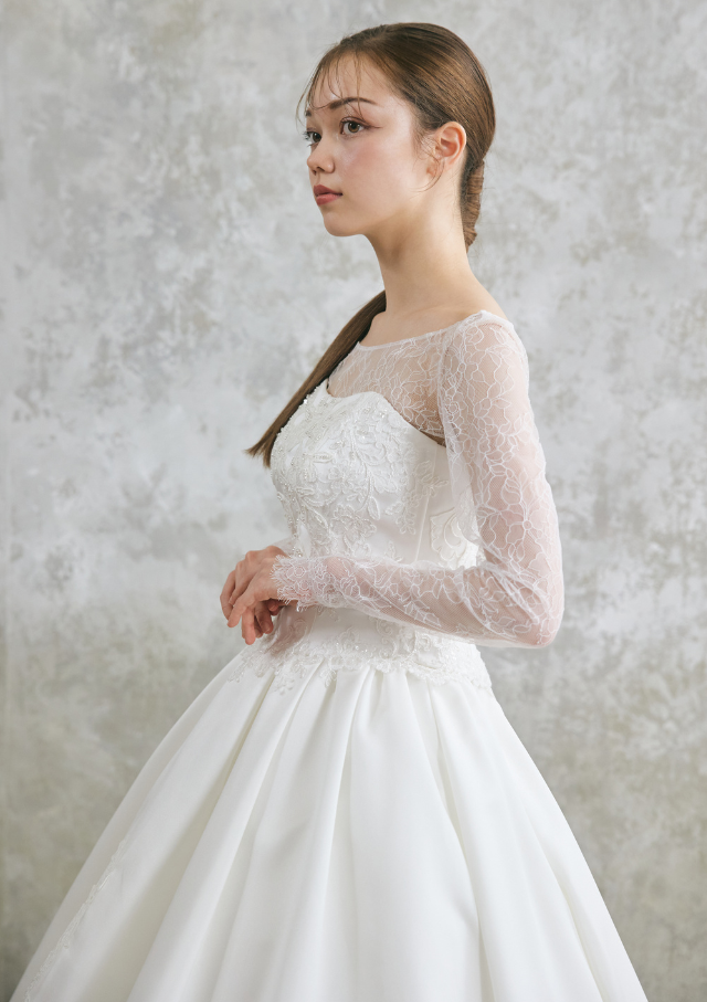 TuNoah Wedding 5分丈インナーブラウス 104NOA1001_offwhite | チュノアウエディング【公式】_こだわり