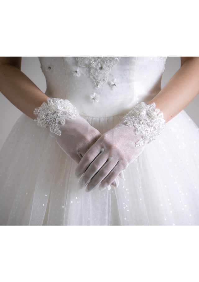 TuNoah wedding ロングベール　ショートグローブ付き 小物 Tunoah Wedding （チュノアウェディング）
