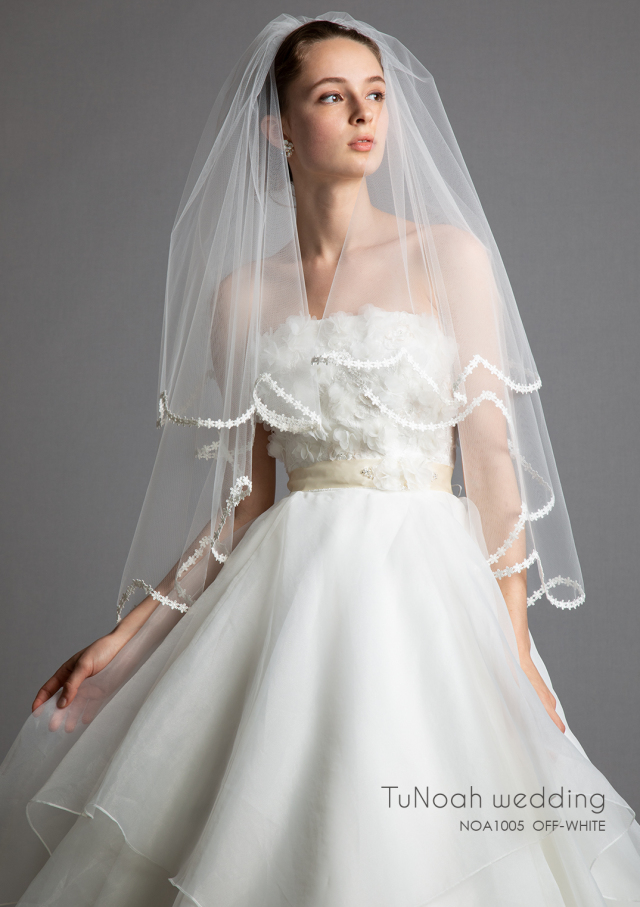 TuNoah wedding ロングベール　ショートグローブ付き TuNoah wedding ロングベール ショートグローブ付き ベール