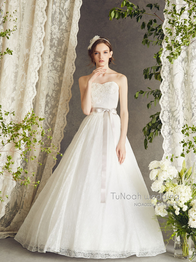 【Final】2wayウェディングドレスパニエ付き★tunoah wedding NOA0008_offwhite 【着用パニエ】NOA0002 Tunoah