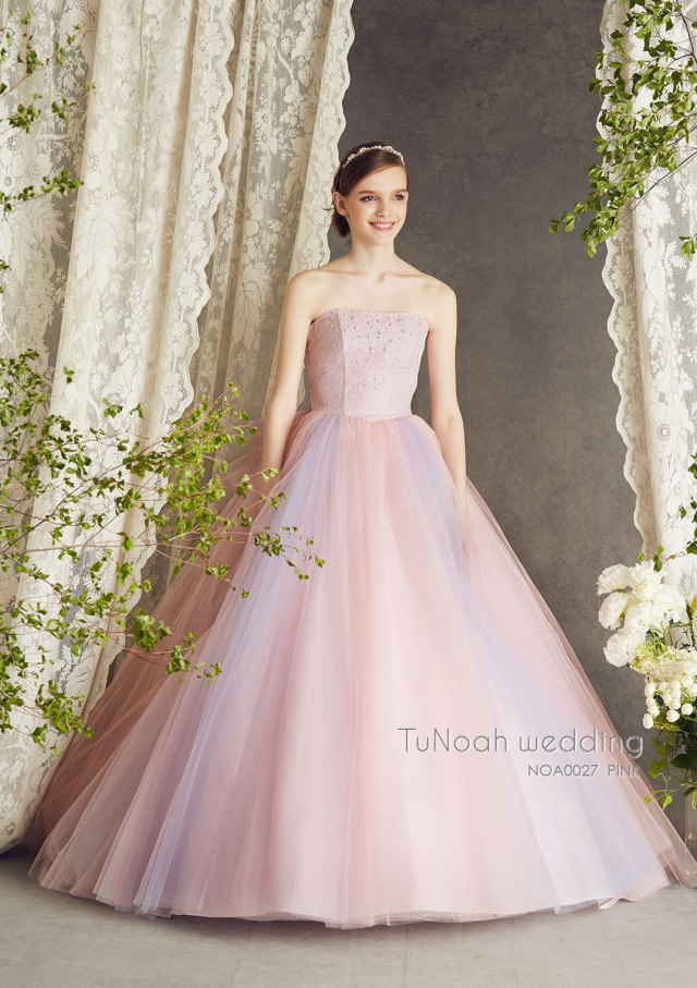 チェノアウェディングTunoaweddingラプンツェル花チュールカラードレス NOA0013_offwhite | チュノアウエディング【公式】_こだわりの