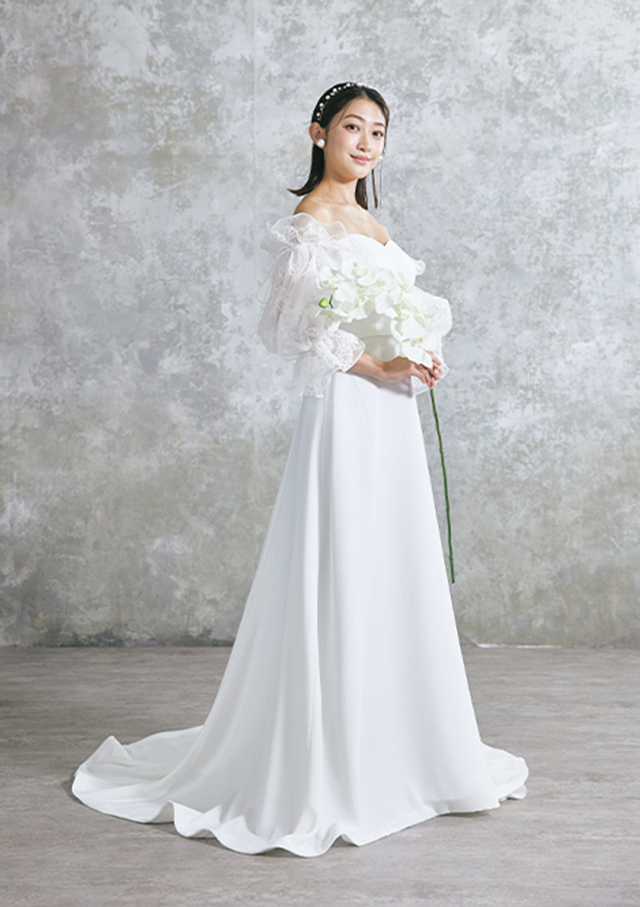 ［りお］ウェディングドレス Ar.Yukiko(50486 VE129）Mariage（マリアージュ）山梨県甲府市の