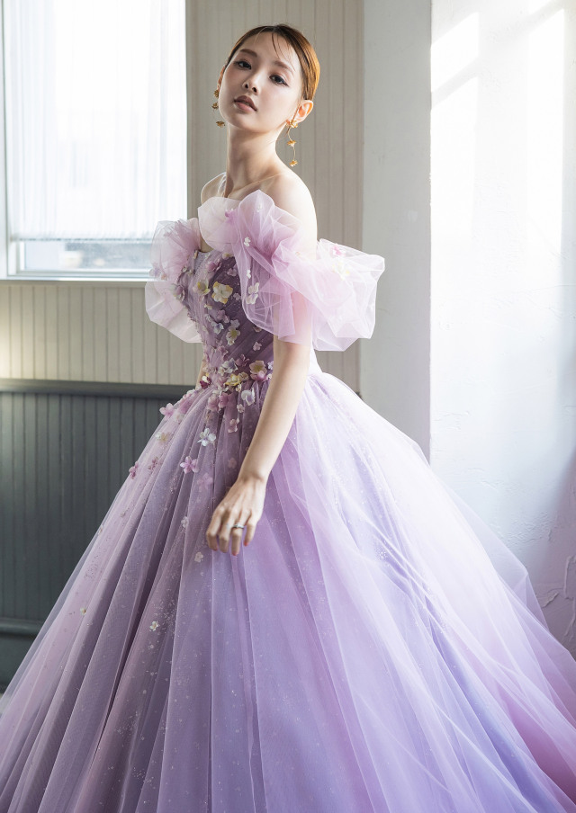 Hobbs London☆ツートーンカラー LILA プリーツ ミディドレス♪ Hobbs London☆ツートーンカラー LILA プリーツ ミディドレス