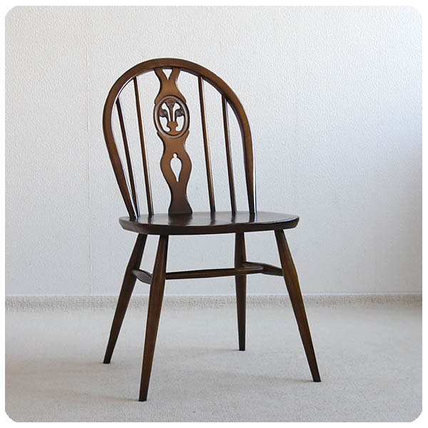 イギリス ヴィンテージ家具 アーコールチェア ERCOL 木製椅子 アンティーク 「シスルバックチェア」K-005