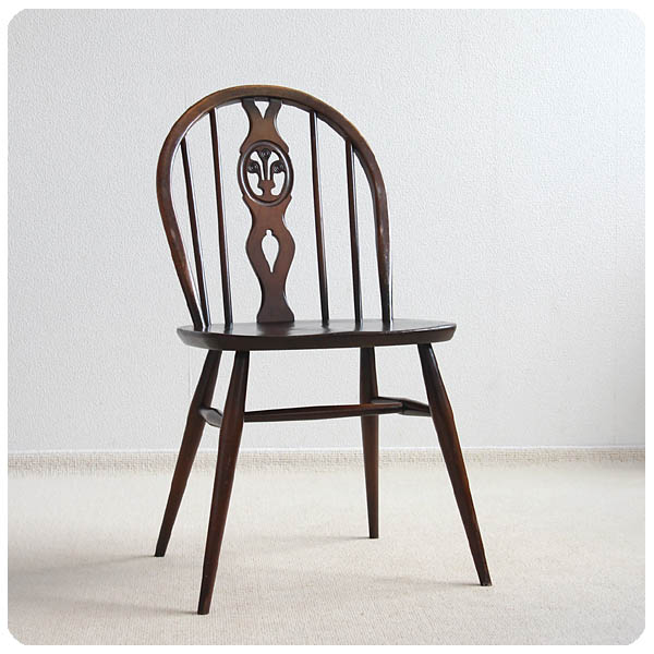 イギリス ヴィンテージ家具 アーコールチェア ERCOL 椅子 アンティーク 「シスルバックチェア」K-080